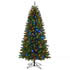 Honeywell 6.5 ft Slim Eagle Peak Dual Color Pre-Lit Artificial Christmas Tree