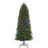 Honeywell 7 ft Pencil Pre Lit Christmas Tree, Eagle Peak Pine Artificial Tree with 350 Dual Color Changing LED Lights