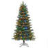 Honeywell 6.5 ft Pre Lit Christmas Tree, Churchill Pine Artificial Tree with 300 Dual Color Changing LED Lights
