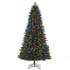 Honeywell 8 ft Slim Pre-Lit Christmas Tree, Whistler Fir Artificial Tree with 700 Dual Color Changing LED Lights