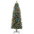 Honeywell 7 ft Pencil Slim Frances Cashmere Dual Color Pre-Lit Christmas Tree