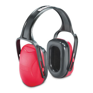 Honeywell Howard Leight Mach 1 Red Over-The-Head Earmuffs