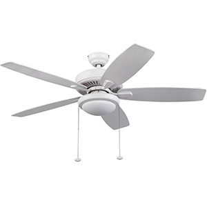Honeywell Blufton Indoor and Outdoor Ceiling Fan, White, 52-Inch - 10282