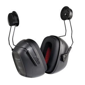 Honeywell VS130H VeriShield Black Helmet Capmount Earmuff, NRR 27