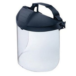 Honeywell North V5N Headgear with Clear Polycarbonate Visor - 8 1/2 X 15 X .07 in. Thermoplastic Ratchet Headgear - 11340145