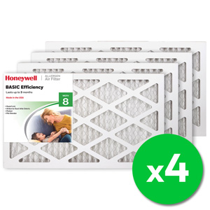 Honeywell 12x20x1 Standard Efficiency Allergen MERV 8 Air Filter (4 Pack)