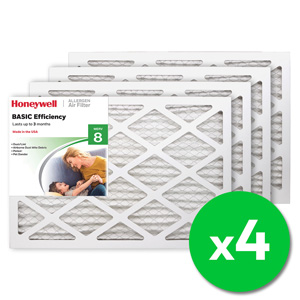 Honeywell 14x20x1 Standard Efficiency Allergen MERV 8 Air Filter (4 Pack)