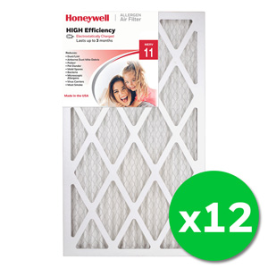 Honeywell 14x24x1 High Efficiency Allergen MERV 11 Air Filter, 12 Pack