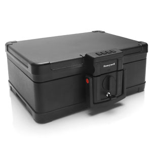 Honeywell Fire and Water Resistant Chest with Touch Pad Lock - 0.25 cu. ft.