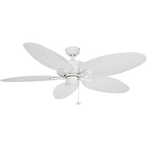 Honeywell Duvall Tropical Palm Leaf Indoor/Outdoor Ceiling Fan - 52 Inch, White