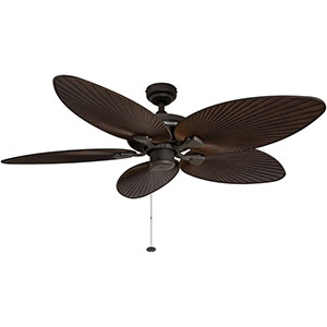 Honeywell Palm Island Indoor/Outdoor Ceiling Fan - 52 Inch, Bronze