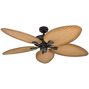 Honeywell Palm Valley Indoor and Outdoor Ceiling Fan, Bronze Tropical, 52-Inch - 50505-03