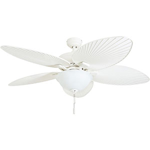 Honeywell Palm Island Indoor and Outdoor Ceiling Fan, White Tropical, 52-Inch - 50508-03