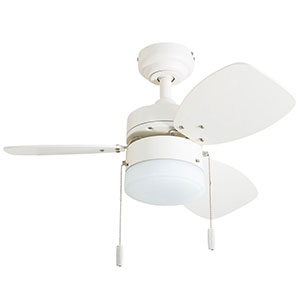 Honeywell Ocean Breeze 30-Inch White Small LED Ceiling Fan with Light - 50600-03