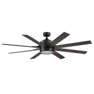 Honeywell Xerxes Large Modern Ceiling Fan with Remote - 62 Inch, Matte Black