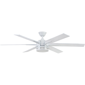 Honeywell 56-inch Kaliza Modern Ceiling Fan with Remote, Bright White - 51477