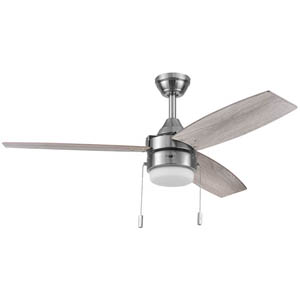 Honeywell Berryhill Ceiling Fan with 3 Dual Blades - 48 Inch, Nickel
