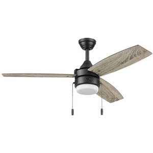 Honeywell Berryhill 48-Inch Ceiling Fan with 3 Dual Blades - Black, 51858-01