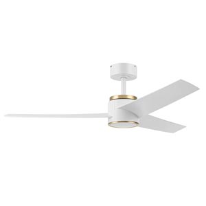 Honeywell Altan Indoor/Outdoor Ceiling Fan with LED Light, 52-Inch, White/Gold