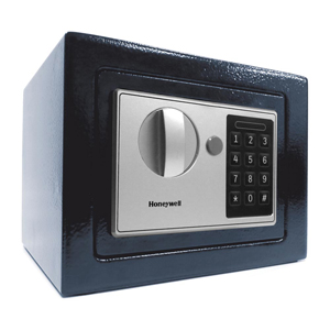 Honeywell Compact Steel Digital Security Box - Navy 0.15 cu. ft.