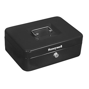 Honeywell Small Steel Cash Box with 1 Bill and 3 Coin Slots