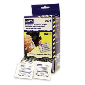 Honeywell North Alcohol Free Respirator Wipes, 100 Pack