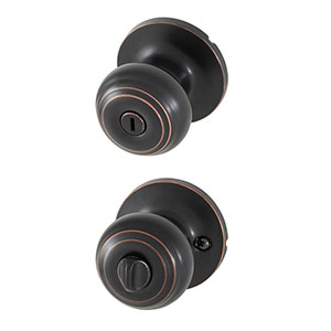 Honeywell Classic Privacy Door Knob, Oil Rubbed Bronze