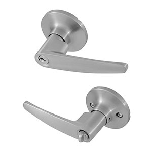 Honeywell Straight Entry Door Lever, Satin Nickel