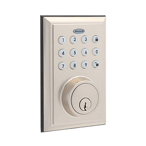 Honeywell Bluetooth Digital Deadbolt Door Lock, Satin Nickel, 8812309S