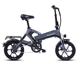 Honeywell Dasher Foldable Lightweight Commuter E-Bike, Dark Gray