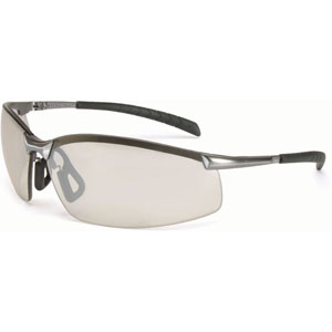 North by Honeywell GX-8 Series Safety Eyewear, Brushed Steel with Mirror Lens