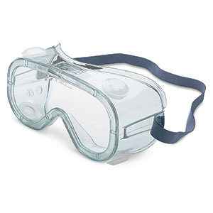 UVEX by Honeywell A610S Series Splash Goggle with Transparent Green/Clear Lens