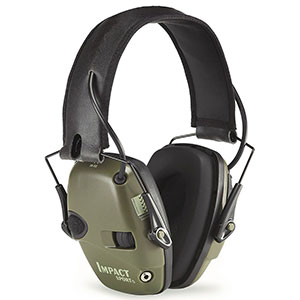 Howard Leight Impact Sport Sound Amplification Earmuff, Hunter Green