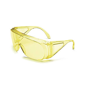 Howard Leight HL100 Shooting Safety Eyewear, OTG Prescription Glasses, Amber