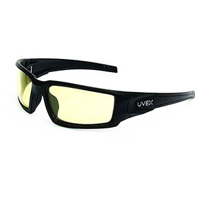 Honeywell Hypershock Shooter's Safety Eyewear, Black Frame, Amber Lens - R-02221