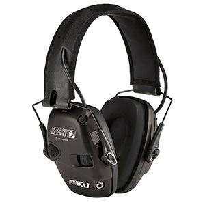 Howard Leight Impact Sport Bolt Sound Amplification Shooting Earmuff, Black