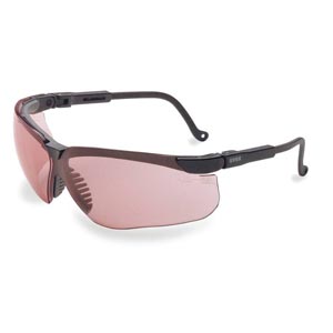 HONEYWELL UVEX Safety Glasses,Black Frame,Wraparound S2940HS 