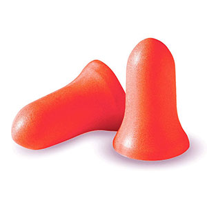 Howard Leight by Honeywell Super Leight pre-shaped single-use foam earplugs - 5 pair with carrying case - R-84133