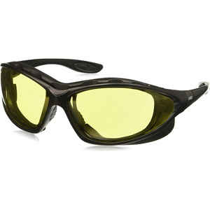 UVEX by Honeywell S0602X Seismic Black Safety Glasses/Amber Anti-Fog