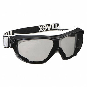 UVEX by Honeywell S1651DF Carbon Vision Safety Eyewear, Black/Gray