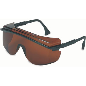 UVEX by Honeywell S2506 Astrospec Safety Glasses, Black/Gray