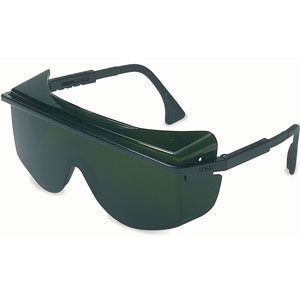 UVEX by Honeywell S2509 Astrospec Safety Glasses, Black/Green