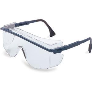 UVEX by Honeywell S2510 Astrospec Safety Glasses, Black/Clear