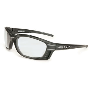 UVEX by Honeywell S2600HS Livewire Safety Sealed Eyewear, Matte Black/Clear