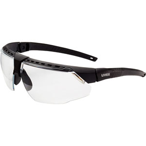 UVEX by Honeywell S2850 Safety Glasses, Black/Clear