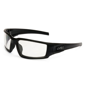 Uvex Hypershock Safety Glasses, Black with Photochromic Uvextreme Anti-Fog Lens