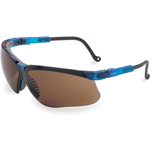 UVEX by Honeywell S3241X Genesis Safety Glasses, Blue/Clear
