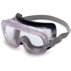 UVEX by Honeywell Classic Face Foam Hood Indirect Vent Goggles, Clear/Clear
