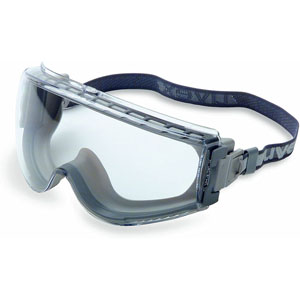 Uvex Stealth Safety Goggles, Gray with Clear Uvextreme Anti-Fog Lens