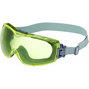 UVEX by Honeywell S3972HS  S3972HS Stealth OTG Goggles, Navy/Amber